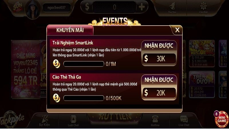 Đa dạng các chương trình khuyến mãi tặng tiền hấp dẫn khác