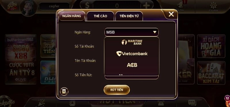 Nạp rút tiền cực nhanh chóng cho bet thủ khi đánh bài online